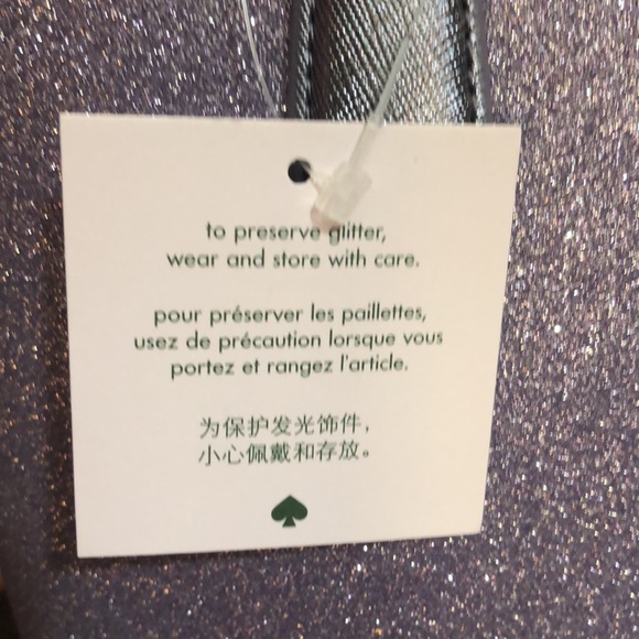 🎊🎉HOST PICK🎉🎊 NWT Stunning Glittery Kate Spade ♠️ Lilac Frost Purse 👛 - Picture 13 of 17